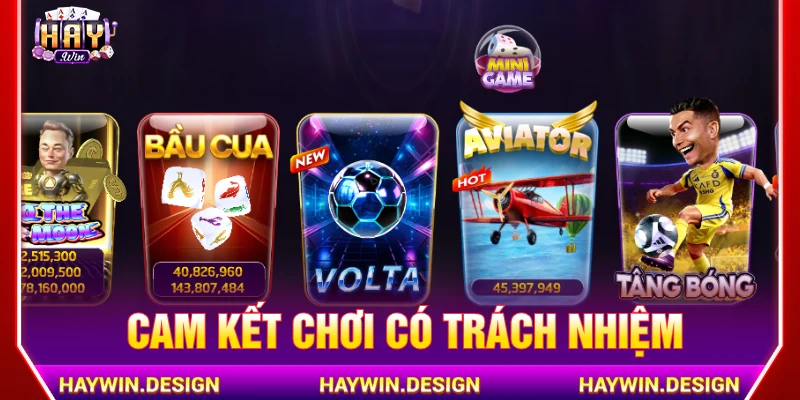 Cam kết của HAYWIN khi chơi có trách nhiệm