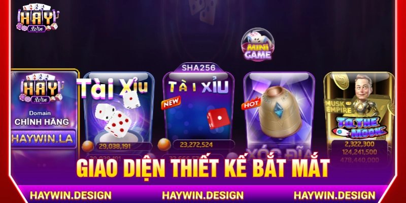 Giao diện được thiết kế bắt mắt, hiện đại, bố trí khoa học 