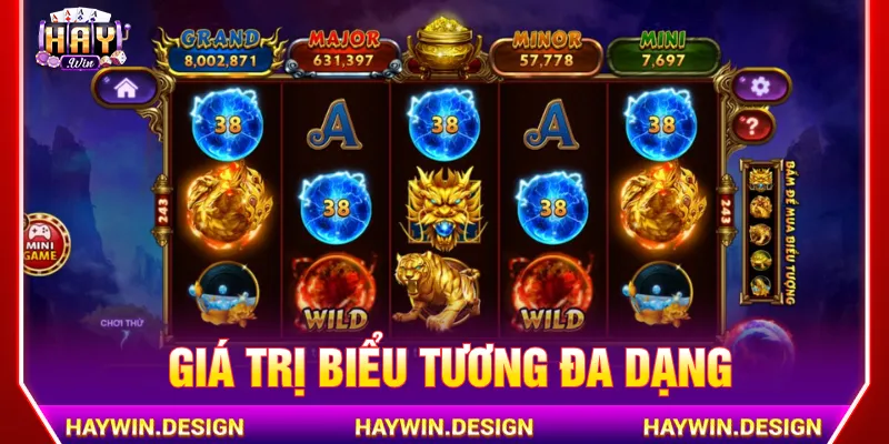 Hệ số từng ký hiệu Kho Tàng Ngũ Long hấp dẫn