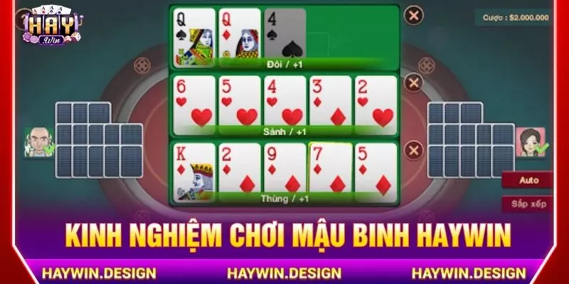 Kinh nghiệm chơi Mậu binh Haywin
