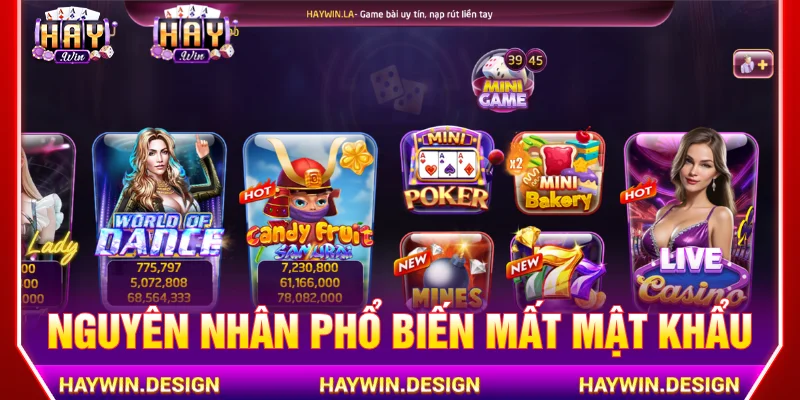 Nguyên nhân khiến người dùng quên mật khẩu HAYWIN